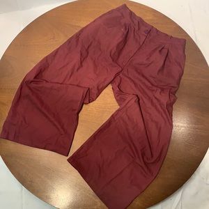 Maroon Wide leg Pants